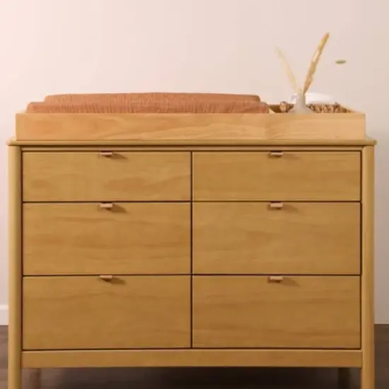 Babyletto Burnt Sienna Quilted Muslin Changing Pad Cover, GOTS Certified Organic Cotton image {2}