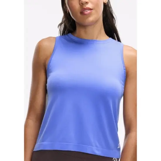 Peloton Women's Seamless Muscle Tank, Periwinkle Blue image {3}