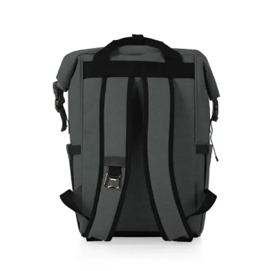 MLB Los Angeles Dodgers On The Go Roll-Top Cooler Backpack - Heathered Gray image {2}