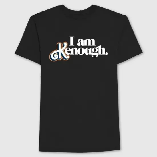 Men's Barbie Short Sleeve Graphic T-Shirt - Black image {3}