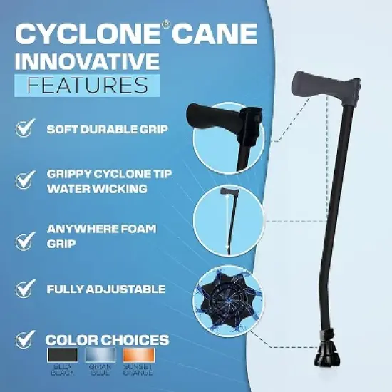 Cyclone Cane Maximum Grip for Every Step. Designed for All-Day Comfort. Built to Keep You Steady and Safe. Stability You can Trust, Anywhere You go. image {7}