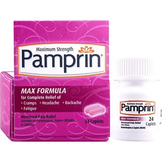Pamprin Maximum Strength Max Pain and Energy Formula Menstrual Period Symptoms 24 Caplets image {4}