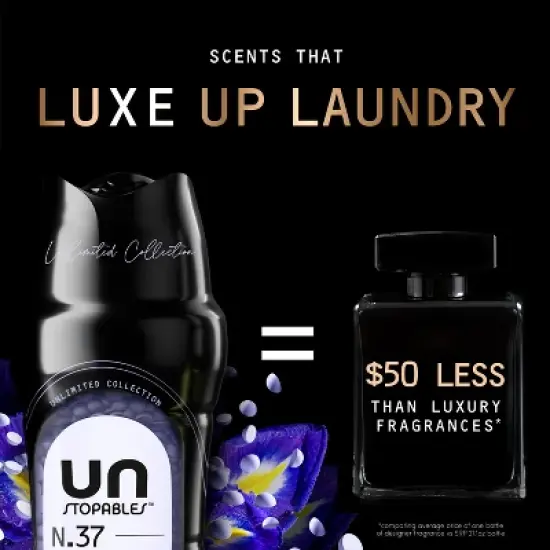 Downy Unstopables Unlimited Scent Booster Beads Laundry Additives - Bergamot Orris Vetier - 21.1oz image {6}