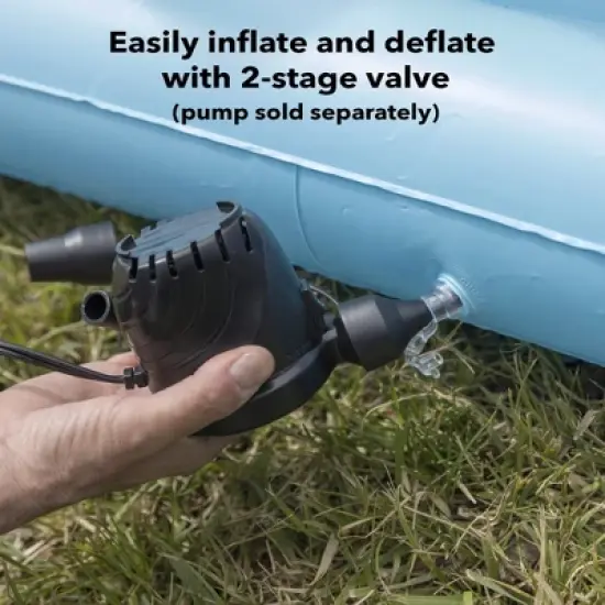 HearthSong Giant Inflatable Ring Toss Backyard Carnival Game with 60 Inch Vinyl Inflatable Scoring Mat image {9}