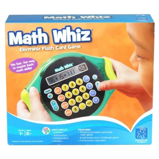 Educational Insights Math Whiz Electronic Math Game: Addition, Subtraction, Multiplication & Division, Ages 6+ image {4}