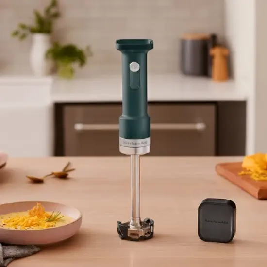 KitchenAid Go Cordless Hand Blender battery included - Hearth & Hand&trade; with Magnolia: Shaded Palm, Immersion Blender, 3 Speeds image {4}