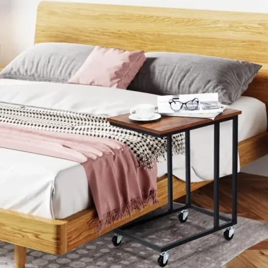 Laptop Holder Sofa Side End MobileTable Multiple Stand Desk Notebook Beside Wood image {4}