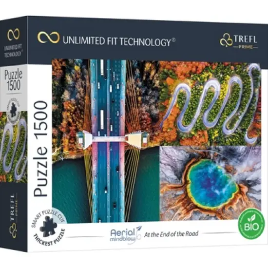 Trefl Aerial Mindblow: At the End of the Road Jigsaw Puzzle - 1500pc image {1}