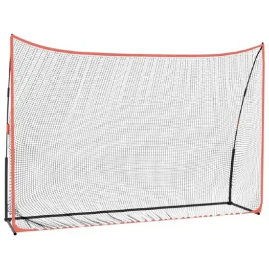 vidaXL Golf Practice Net Black and Red 120.1"x35.8"x83.9" Polyester image {8}