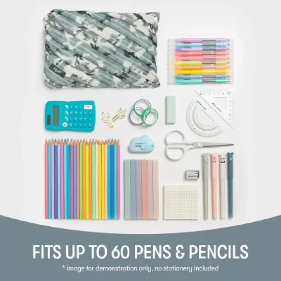 ZIPIT Large Pencil Case, Colorful Pencil Pouch image {4}