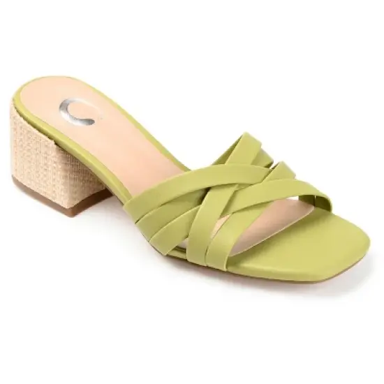 Journee Collection Womens Moree Open Square Toe Block Heel Sandals image {11}