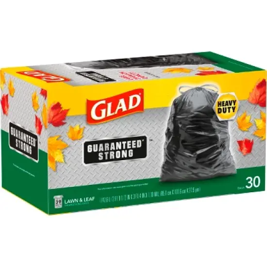 Glad Lawn & Leaf Trash Bags - 39 Gallon/30ct image {2}