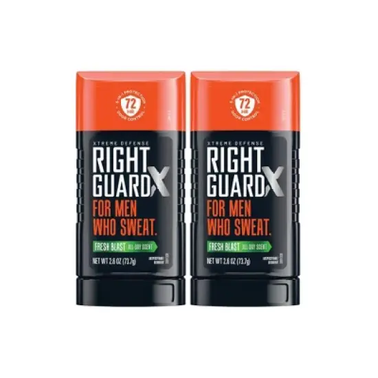 Right Guard Xtreme Defense Invisible Solid Antiperspirant & Deodorant - Fresh Blast Scent - 2.6oz/2pk image {9}