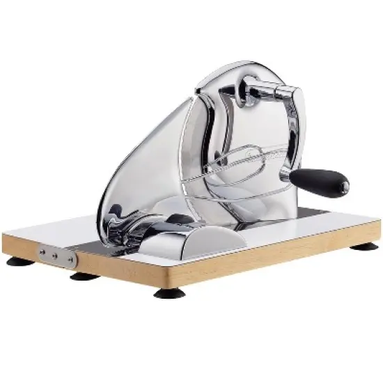 Zassenhaus Vintage Bread Slicer, Hand Crank Home Bread Slicer, 11.75" x 8", Chrome image {8}