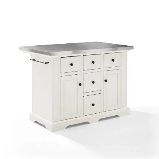 Julia Stainless Steel Top Kitchen Island - Crosley image {19}