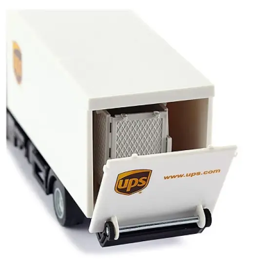 MAN Tractor Truck Brown with Box Body and Tail Lift "UPS" 1/50 Diecast Model by Siku image {3}