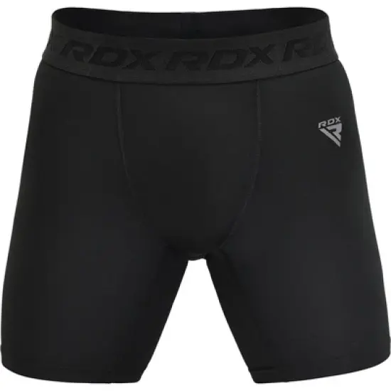 RDX SPORTS T15 Mens Black Compression Shorts, Athletic Wear, Fitness Gear, Training Apparel, High Performance, Gym Shorts, Activewear. image {5}