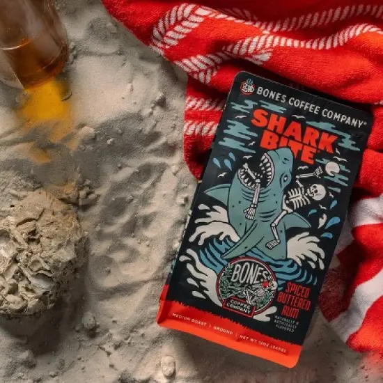 Bones Coffee Company Shark Bite 12 oz (Ground) image {2}