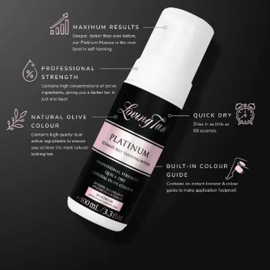 Loving Tan Platinum Mousse - 3.3 fl oz - Ulta Beauty image {3}