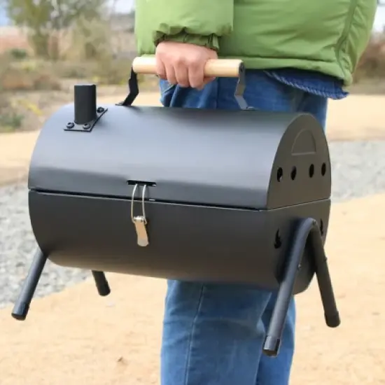 ORRD Portable Tabletop Charcoal Grill - Heavy-Duty Steel, Compact BBQ for Camping/Backyard, Easy Setup image {3}