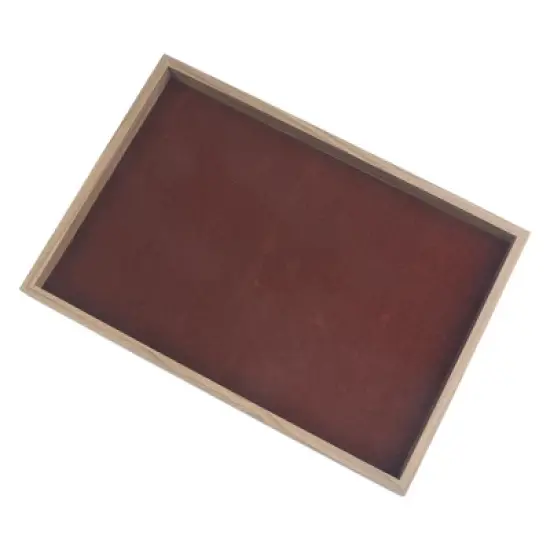 Unique Bargains Velvet Brown Jewelry Container Trays with Removable Dividers 4 Pcs image {2}
