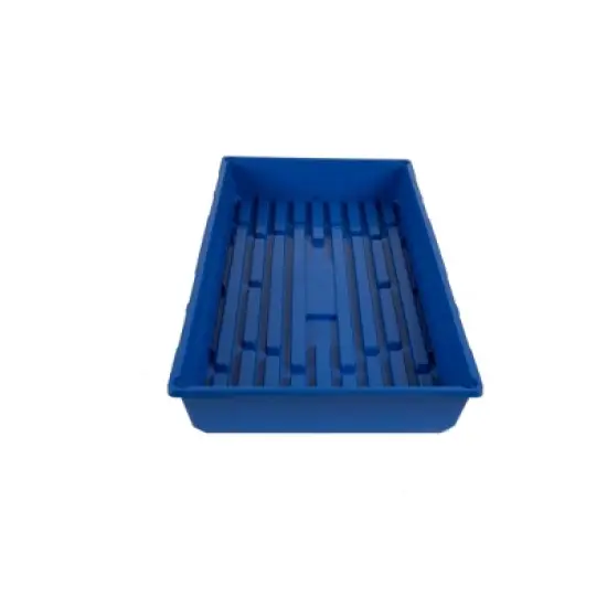 SUNPACK 10&rdquo; x 20&rdquo; Mega Plastic Seed Starting Tray, Blue, 2.5&rdquo; image {2}