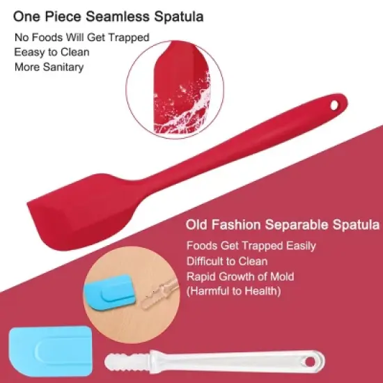 Unique Bargains Heat Resistant Non-scratch Non Stick Dishwasher Safe Spatula Set image {3}