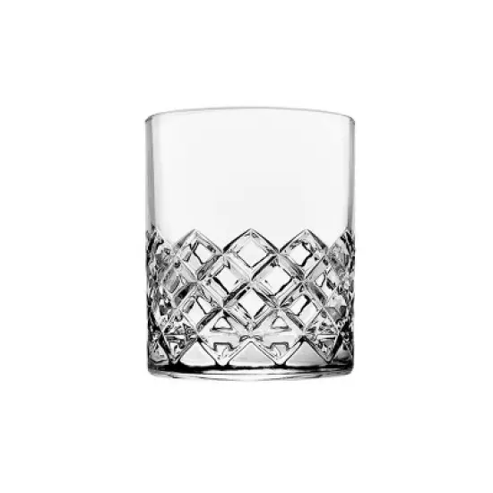 Godinger Silver (Set of 4) 10 fl oz Hatch Double Old Fashion Glasses image {1}