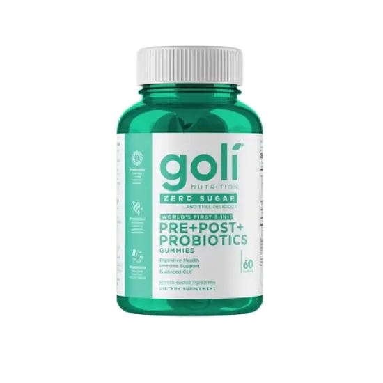 Goli Nutrition Pre Post Probiotics Sugar Free Vegan Dietary Supplement Gummies - 60ct image {5}