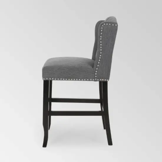 Set of 2 Foxcroft Wingback Counter Height Barstools - Christopher Knight Home image {7}