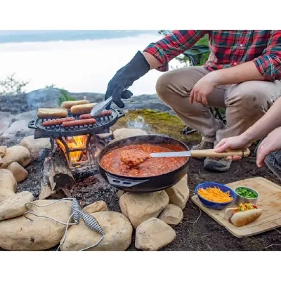 Lodge 14" Seasoned Cast Iron Cook-It-All Pan image {5}