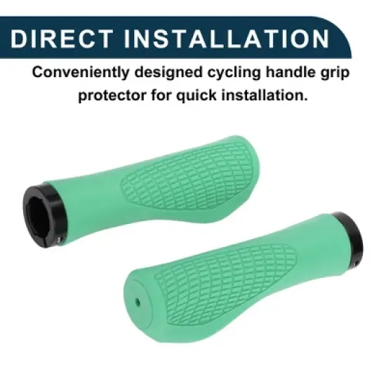 Unique Bargains Bike Handlebar Grips Covers 5.28" Green 1 Pair image {5}