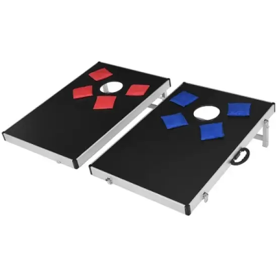 Costway Foldable Bean Bag Toss Cornhole Game Set Tailgate Regulation w/ Carrying Bag image {9}