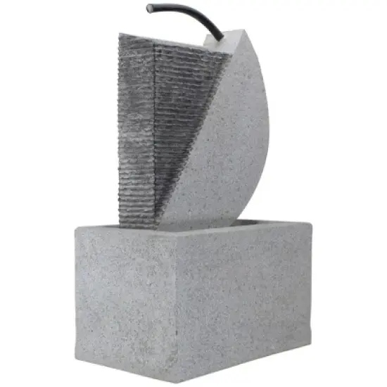 Northlight 20" Gray Modern Style Rainfall Outdoor Water Fountain image {2}