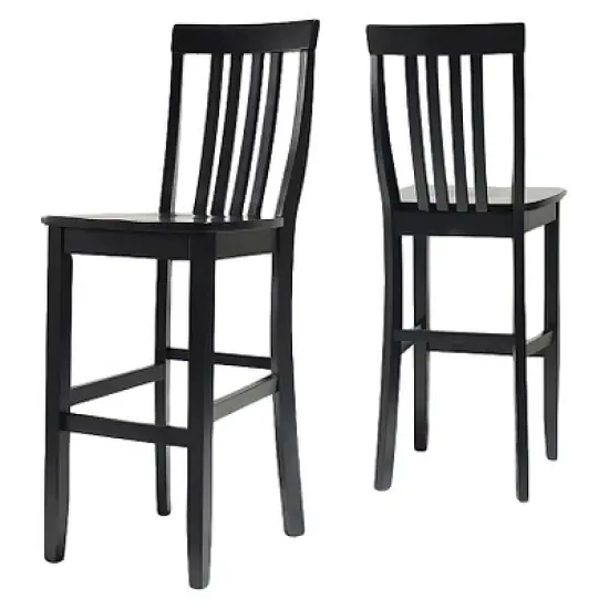 Set of 2 30" School House Barstools - Crosley image {2}