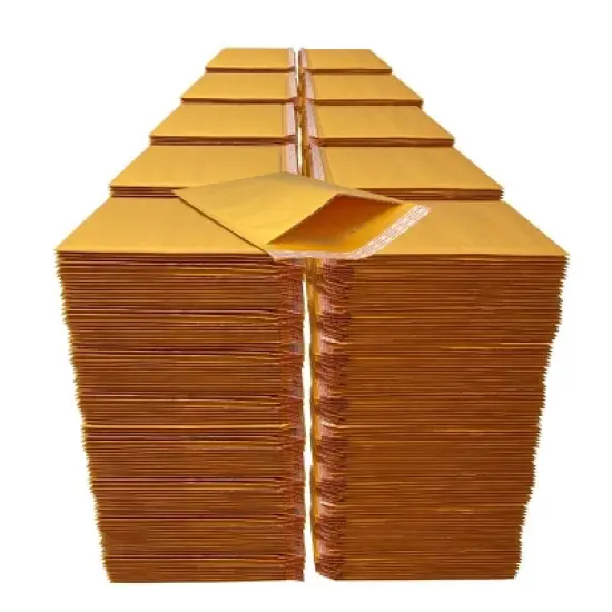 UOFFICE Pack of 1000 Kraft Bubble Mailers 10.5" x 16" - #5 Self-Seal Padded Envelopes image {6}