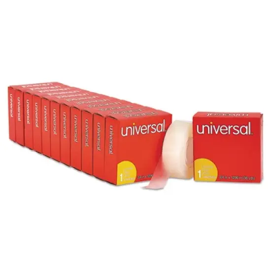 Universal Invisible Tape, 1" Core, 0.75" x 36 yds, Clear, 12/Pack image {5}