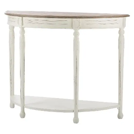 Vologne Traditional Wood French Console Table White - Baxton Studio image {1}
