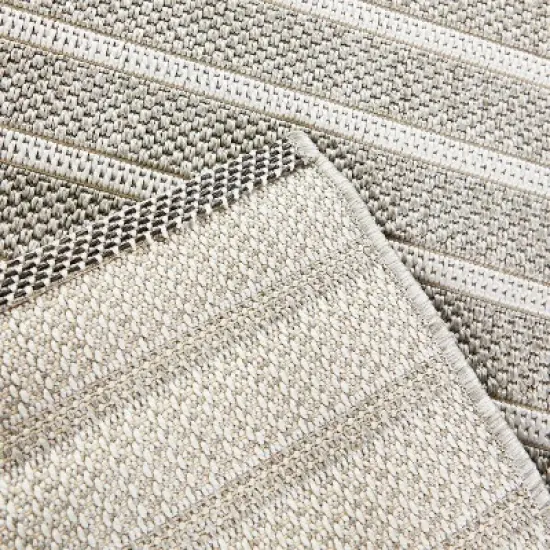 5' x 7' Uniform Stripe Outdoor Rug Cream - Project 62&trade; image {1}