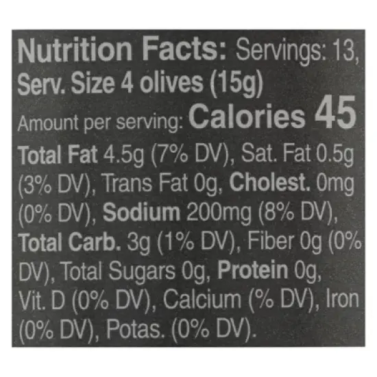 Mina Moroccan Dry Cured Olives - Case of 6/7 oz image {5}