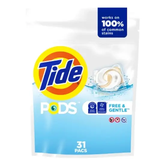 Tide Pods Laundry Detergent Pacs - Free & Gentle image {22}