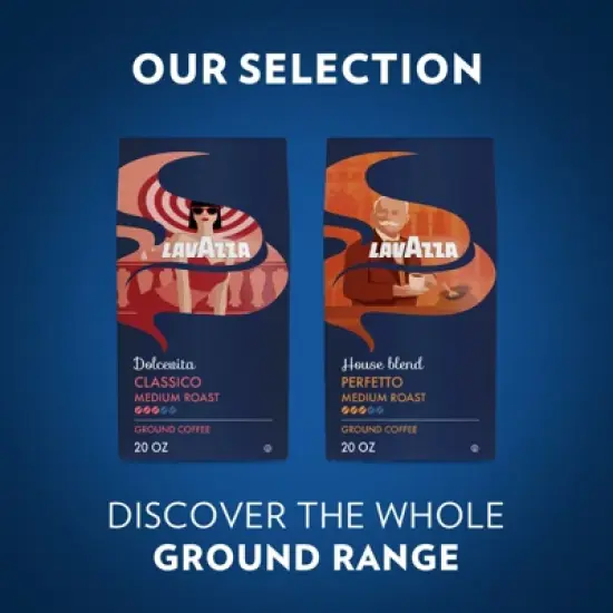 Lavazza House Blend Perfetto Ground Coffee, Medium Roast, 100% Arabica, 20 oz Bag (Pack of 6) image {5}