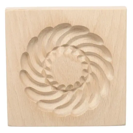 Unique Bargains Wooden 3D Carved Non-stick Vintage Baking Cookie Biscuit Mould image {7}