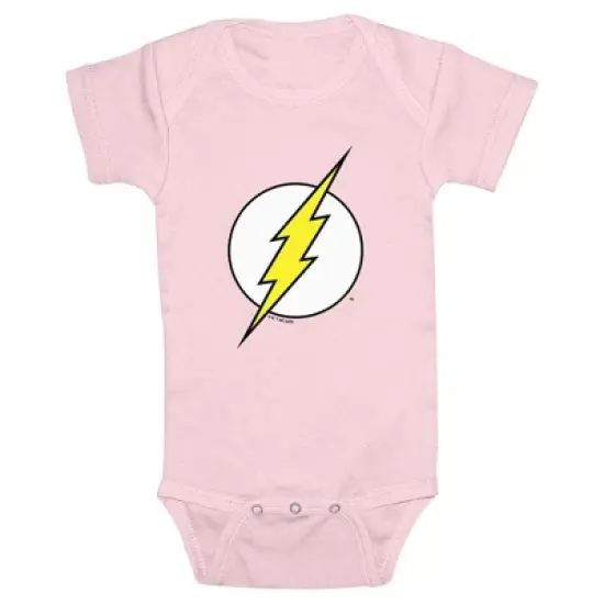 Infant's Justice League Classic Flash Logo Onesie image {3}
