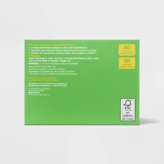 Assorted Skin Tone Flexible Bandages - 100ct - up&up&trade; image {2}