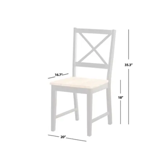 Set of 2 Virginia Crossback Dining Chairs - Buylateral image {3}