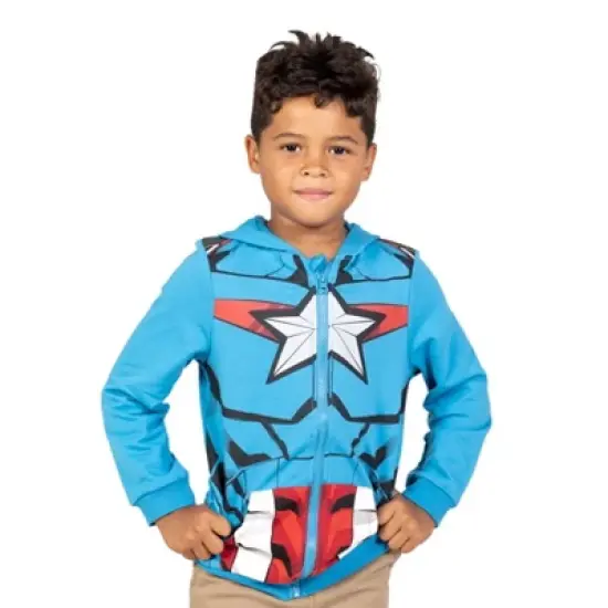 Marvel Spider-Man,Avengers Fleece Zip Up Hoodie Toddler image {9}