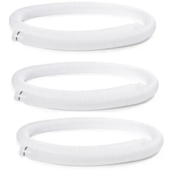 Intex 1.25 Inch Diameter Accessory Pool Pump Replacement Hose 59In Long (3 Pack) image {4}