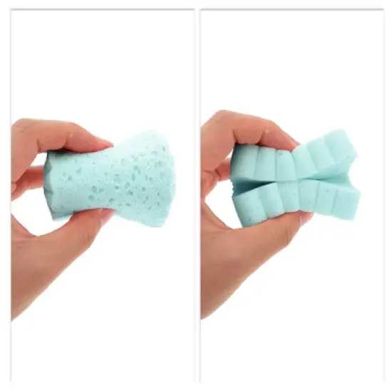 Unique Bargains Reusable Sponge Face Scrubber 4.33"x3.15" 1 Pc image {3}