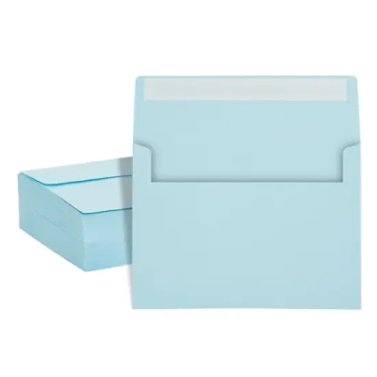 Pipilo Press Square 5x7 Invitation Envelopes for Birthdays, Weddings, Greeting Cards (Light Blue 200 Pack) image {8}